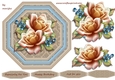 Octagon Card Roses