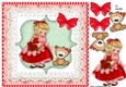 Cute Doll In Lace Frame