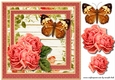 Vintage Roses & Butterfly Quick card