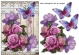 English Roses, Wood & lace Quick Card