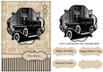 Male Card Vintage Car