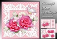Beautiful Roses In Lace Frame Mini Kit