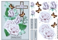 Pastel Roses & Cross Sympathy