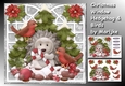 Christmas Windows Hedgehog & Birds