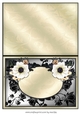Beautiful Dog In Roses Frame INSERT