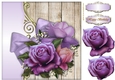 Purple Roses Topper