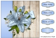 Blue Lilies Topper