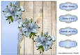 Blue Lilies Topper r
