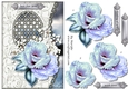 Lattice card Winter Flowers