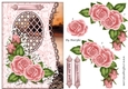 Lattice card Pink Roses