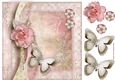 Vintage roses and Butterfly