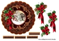 Vintage Christmas Church Round Topper 4