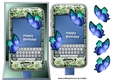Smartphone In Holder & Butterflies