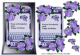 Smartphone in Holder & Purple Roses