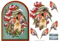 Arch card Christmas Robins