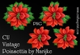 CU Vintage Poinsettias