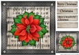 Male Card  Vintage Poinsettia