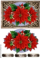 Christmas Shield red Poinsettias
