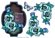 Blue Roses topper