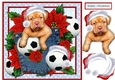 Card Topper Christmas Puppy BOY