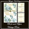 Book Card Topper Vintage Roses