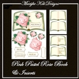 Book Pink pastel Rose Book Mini Kit