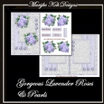 Gorgeous lavender Roses & pearls Mini Kit