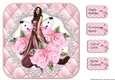 Beautiful Lady & Pink Roses Topper