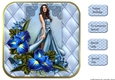 Beautiful lady and Spring Flowers Topper
