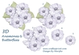 3D Anemones & Butterflies