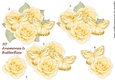 3D Yellow Roses & Butterflies