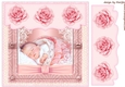 Baby Girl Vintage Envelop card
