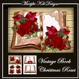 Vintage Book & Christmas Roses Mini Kit