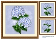 Vintage Hydrangea Beauty in antique frame card toppers 2