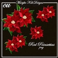 CU Designer Resources Red Poinsettias 