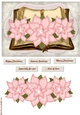 Vintage Book Pink Poinsettias