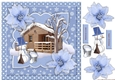Scallop Christmas cabin In The Snow