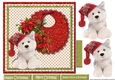 Cute Christmas Huskie Quick card