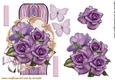 Card Topper Purple beauty 3