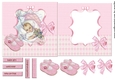 Card Topper & Insert Vintage baby Girl 2