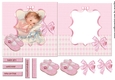 Card Topper & Insert Vintage baby Girl 3
