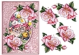 Beautiful Roses  Basket Cute Kittens
