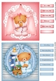 Cute Card Toppers Baby Boy and  Girl