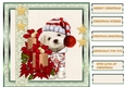 Card Topper Christmas Presents Cute Puppy