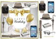 Quick male card happy Birthday Office