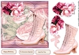  Pink pastel Vintage Boots Quick card