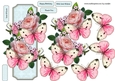 Card Topper Flowers & Butterflies