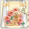 Cute Kitten & Vintage Roses Mini Kit