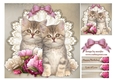 Cute Kittens Birthday Card Topper 2