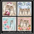 Cute Kittens Kit 4 Card Toppers